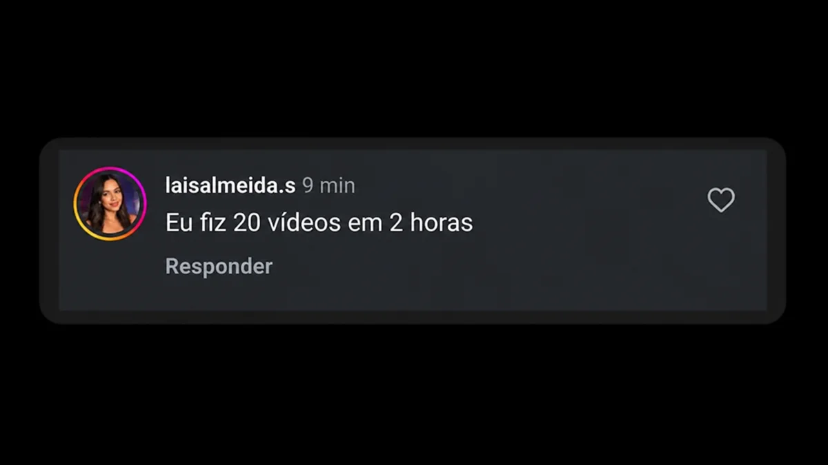 Depoimento de aluna na oficina ao vivo